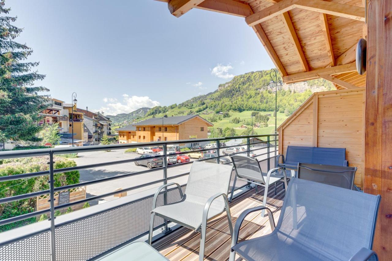 La Poudreuse - Duplex Avec Balcon Vue Montagne - Flumetアパートメント エクステリア 写真